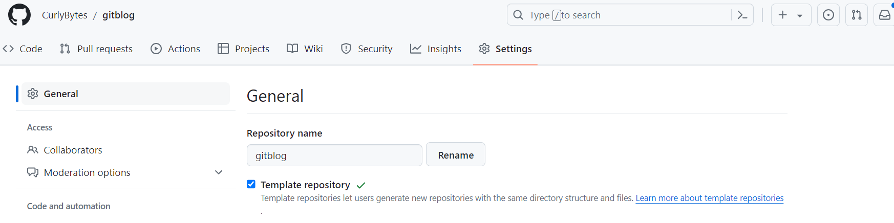 Forked Gitblog is change to template repository so that it can be resuse as base project Alt text